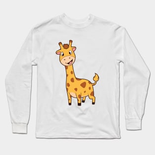 Kawaii Giraffe Long Sleeve T-Shirt